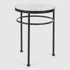 Подставка для цветов Heng yu с мозаикой белая 30х30х38 см