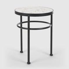 Подставка для цветов Heng yu с мозаикой белая 25х25х32 см