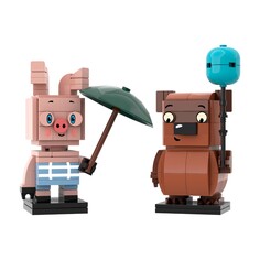 Конструктор Brick Labs: Винни-Пух И Пятачок -203 Детали (AB-1105)