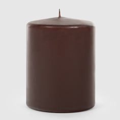 Свеча Mercury Deco Pillar коричневая 10 см