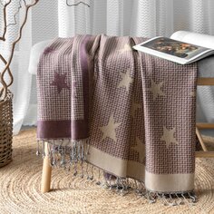 Плед Estia Селесте бордо 140х200+10х2 см