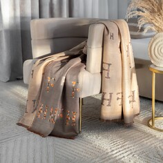 Плед Estia Витториа серый 140х200 см