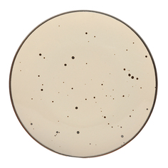 Тарелка Top Art Studio coupe Коттедж браун 25 см Топ арт студио