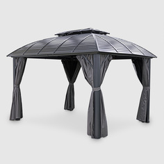 Шатёр Linya металлический тёмно-серый 3х3,65х2,81 м