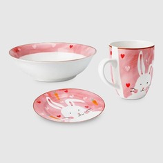 Набор столовый Apollo Honey bunny 3 предмета