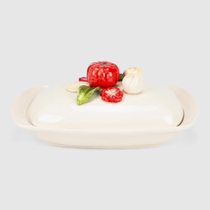 Блюдо сервировочное с крышкой Annaluma mozzarella 33x21 см