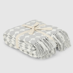 Плед Homelines textiles circles светло-серый 140х200 см
