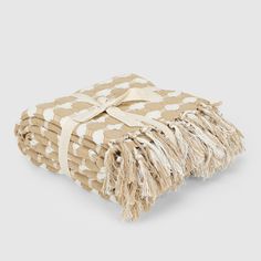 Плед Homelines textiles circles бежевый 140х200 см