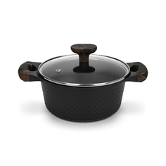 Кастрюля Fissman Evolution со стеклянной крышкой 20x9,3 см, 2,4 л