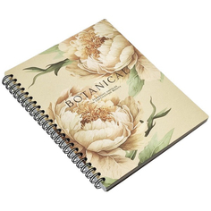 Тетрадь Be Smart Peony 96 листов, клетка, 156х207 мм