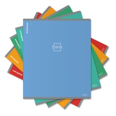 Тетрадь школьная ученическая Erich Krause Think, 80 листов, клетка, в ассортименте