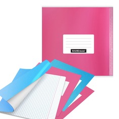 Набор пластиковых обложек Erich Krause Glossy Bubble Gum 212х395 мм, 12 шт