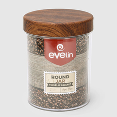 Банка Evelin для сыпучих круглая 2л