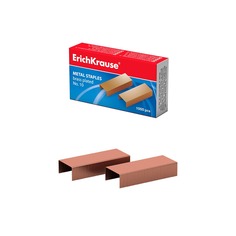 Скобы №10 Erich Krause омедненные 1000 шт