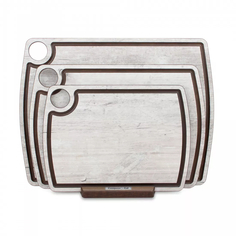 Набор ComposeEat из 3-х разделочных досок на подставке, дуб Санремо