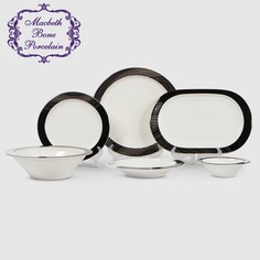 Сервиз столовый Macbeth bone porcelain Flow 26 предметов 6 персон