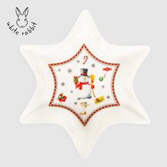 Блюдо сервировочное White Rabbit Новогодняя история звезда 17 см