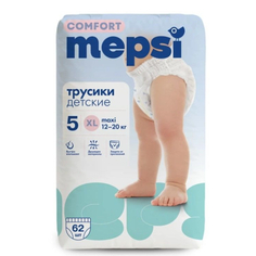 Подгузники-трусики Mepsi Comfort детские, ХL, 12-20 кг, 62 шт