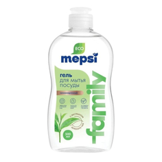 Гель для мытья посуды Mepsi Family с экстрактом зелёного чая 0,5 л