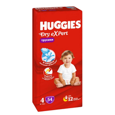Трусики-подгузники Huggies Dry eXpert 4/L, 9-14 кг, 54 шт