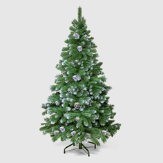 Ель искусственная Царь-Ёлка Снежная королева с шишками 185 см