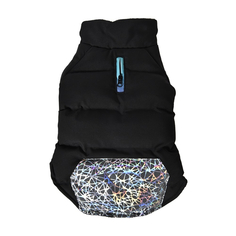 Куртка для собак Foxie shine М чёрная