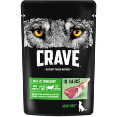 Корм Crave для собак ягнёнок в соусе, пауч 85 г