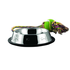 Миска для животных Foxie bone металл 1,5 л