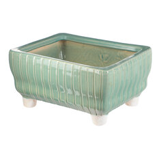 Кашпо Viet Thanh для цветов на ножках мятный 19х15 см