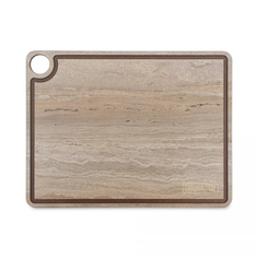 Доска ComposeEat Fashion разделочная c желобом, коричневая 32х24 см