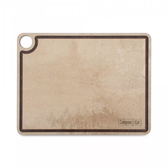 Доска ComposeEat Fashion разделочная c желобом, бежевая 32х24 см