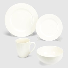 Набор посуды White Rabbit Stripe 16 предметов