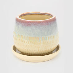 Горшок для цветов с поддоном Viet Thanh Градиент d20