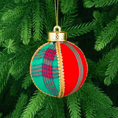 Игрушка ёлочная Mercury NY шар клетка 8 см