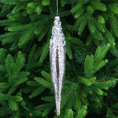 Игрушка ёлочная Yancheng Shiny украшение стеклянное подвесное 5х30 см