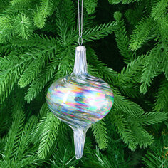 Игрушка ёлочная Yancheng Shiny украшение подвесное стеклянное 8х13 см
