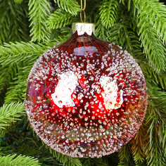 Шар стеклянный Yancheng Shiny разноцветный 10 см