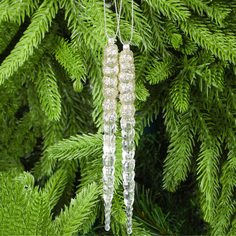 Набор ёлочных игрушек Kaemingk сосульки 14,5 см 2 шт