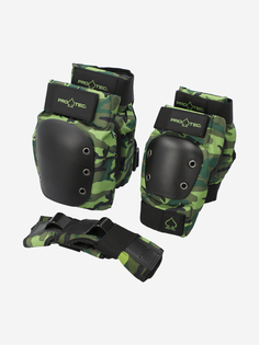 Набор 3-х элементов защиты Pro-Tec Street, Зеленый