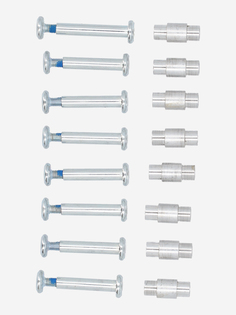 Набор осей и втулок для детских роликовых коньков Reaction Galaxy, Серебряный Re:Action
