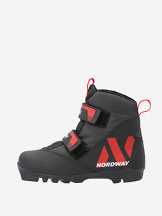 Ботинки для беговых лыж детские Nordway Polar NNN, Черный