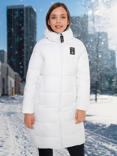 Пальто утепленное для девочек Kappa, Белый